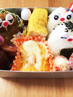 簡単すぎる!キャラ弁こにぎりくん友達弁当-レシピのメイン写真