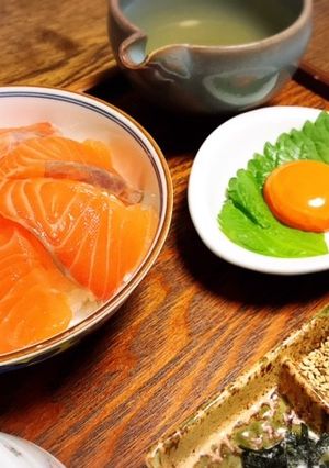 柚子味噌サーモンのひつまぶし風-レシピのメイン写真