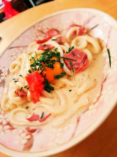 豆乳のクリームうどん-レシピのメイン写真