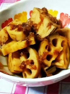 簡単♪れんこんの土佐煮-レシピのメイン写真