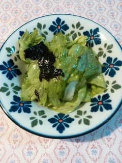 レタスと海苔のサラダ-レシピのメイン写真