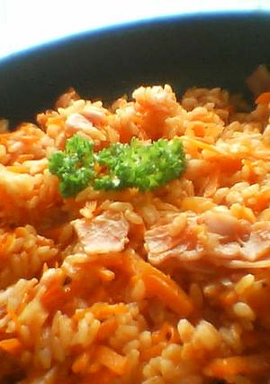 ベーコンでチキンライス-レシピのメイン写真