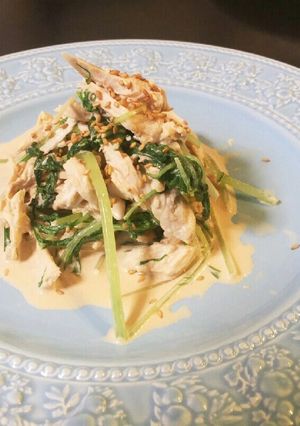 あてにも子供にも水菜と鶏肉のマヨ醤油和え-レシピのメイン写真