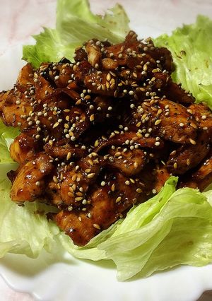 簡単！鶏むね肉で作る甘辛照り焼きチキン-レシピのメイン写真