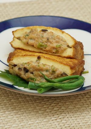 厚揚げのひき肉はさみ焼き-レシピのメイン写真