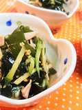 3分★ヘルシー【ワカメとハムの中華和え】