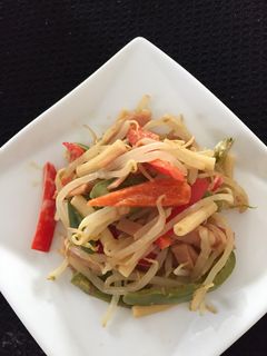 もやしとピーマンカレーマカロニサラダ-レシピのメイン写真