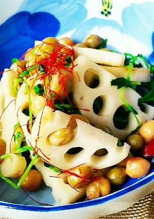 ✨レンコンと豆、豆苗の炒め✨-レシピのメイン写真