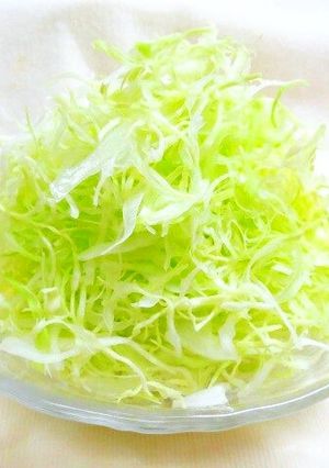硬いキャベツでも美味しいキャベツの千切り-レシピのメイン写真