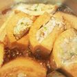 厚揚げの肉挟み