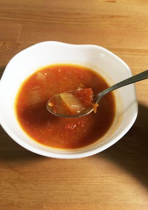 ほっこりトマトのみそ汁-レシピのメイン写真