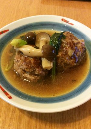 【簡単】おだしが自慢♡和風煮込ハンバーグ-レシピのメイン写真
