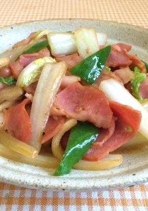 白菜とベーコンのバターぽん酢炒め-レシピのメイン写真