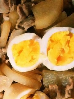 フライパンで☆豚肉、大根、卵の煮物-レシピのメイン写真