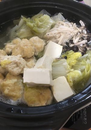 あっさり白菜と鶏団子no鍋-レシピのメイン写真