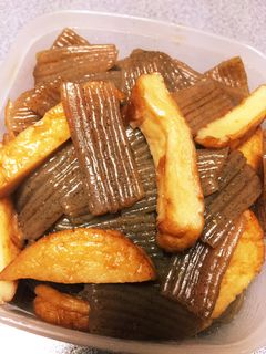 ○さつま揚げとこんにゃく炒め-レシピのメイン写真