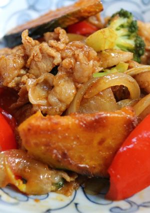 豚肉とたっぷり野菜のＢＢＱソース炒め-レシピのメイン写真