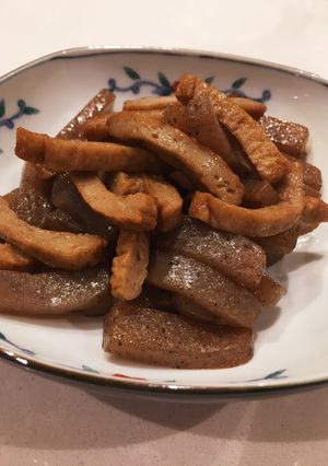 10分で！こんにゃくとじゃこ天の炒め煮-レシピのメイン写真