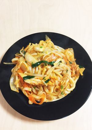 ビバ適当!肉のない日のコク旨焼きうどん-レシピのメイン写真