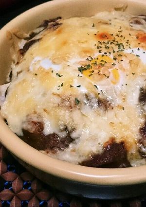 残ったカレーで！簡単カフェ風焼きカレー-レシピのメイン写真