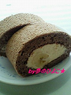 カスタードクリームのばななシフォンロール-レシピのメイン写真