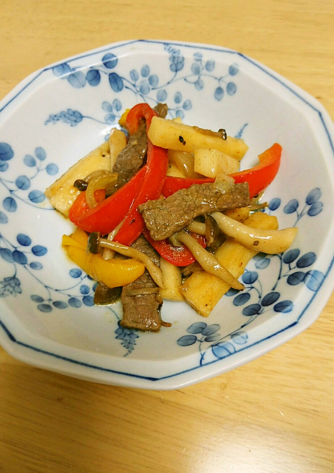牛肉と秋野菜の炒めもの-レシピのメイン写真