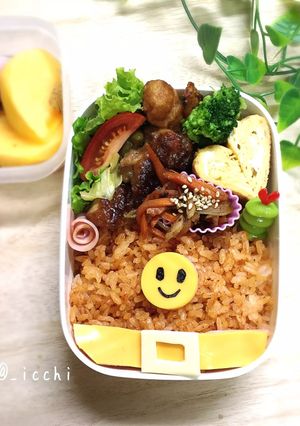 キャラ弁!アンパンマンのおなか-レシピのメイン写真