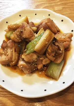 簡単!美味しい!もも肉と長ネギの照り焼き-レシピのメイン写真