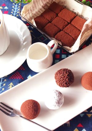 レンジで簡単に♡なめらかトリュフ-レシピのメイン写真