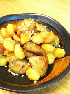 簡単照りうま♪ごぼうと大豆の豆みそ風-レシピのメイン写真
