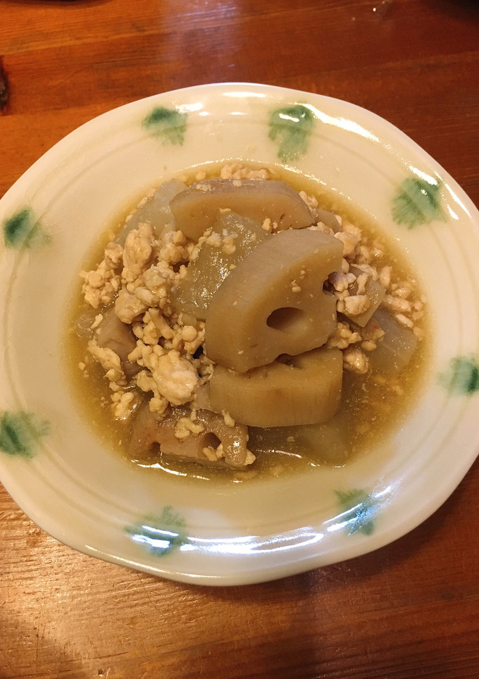 蓮根と大根のそぼろ煮-レシピのメイン写真
