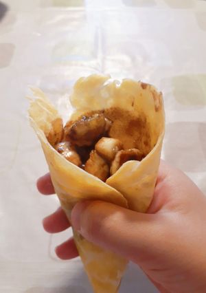 アイデア色々クレープ作り😋-レシピのメイン写真