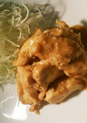 ★鶏胸肉のゴマ甘辛味噌マヨ炒め★-レシピのメイン写真