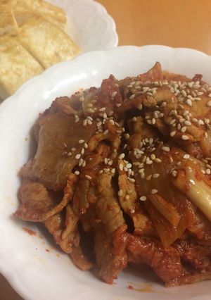 箸が止まらない豚キムチ!-レシピのメイン写真