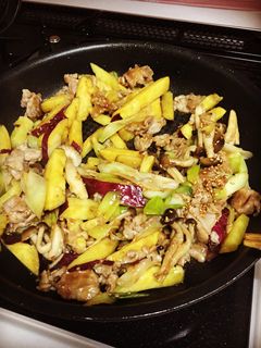 さつまいもと豚肉の甘辛炒め✨-レシピのメイン写真