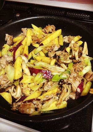 さつまいもと豚肉の甘辛炒め✨-レシピのメイン写真
