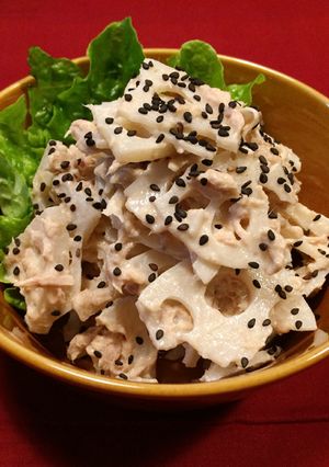 レンコンとツナのサラダ☆鍋料理の副菜にも-レシピのメイン写真