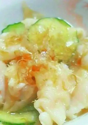 鶏皮の梅肉和え-レシピのメイン写真