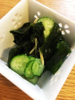 【和えもの】わかめときゅうりの生姜和え-レシピのメイン写真