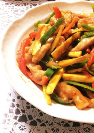 豚肉とさつまいもde青椒肉絲-レシピのメイン写真