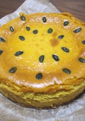 かぼちゃのベイクドチーズケーキ-レシピのメイン写真