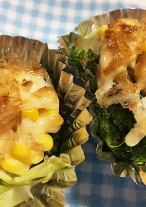 簡単!お弁当にブロッコリーとコーンマヨ-レシピのメイン写真