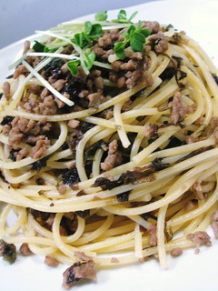 海苔とひき肉のパスタ♪-レシピのメイン写真