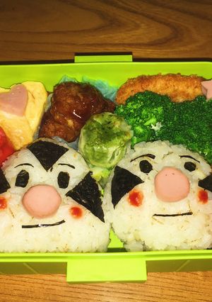 簡単キャラ弁＊おむすびまん＊こむすびまん-レシピのメイン写真
