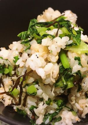 大根葉としらすのごま風味混ぜご飯-レシピのメイン写真