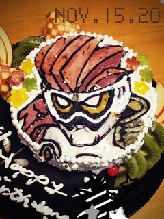 誕生日ケーキ ☆ 仮面ライダーエグゼイド-レシピのメイン写真