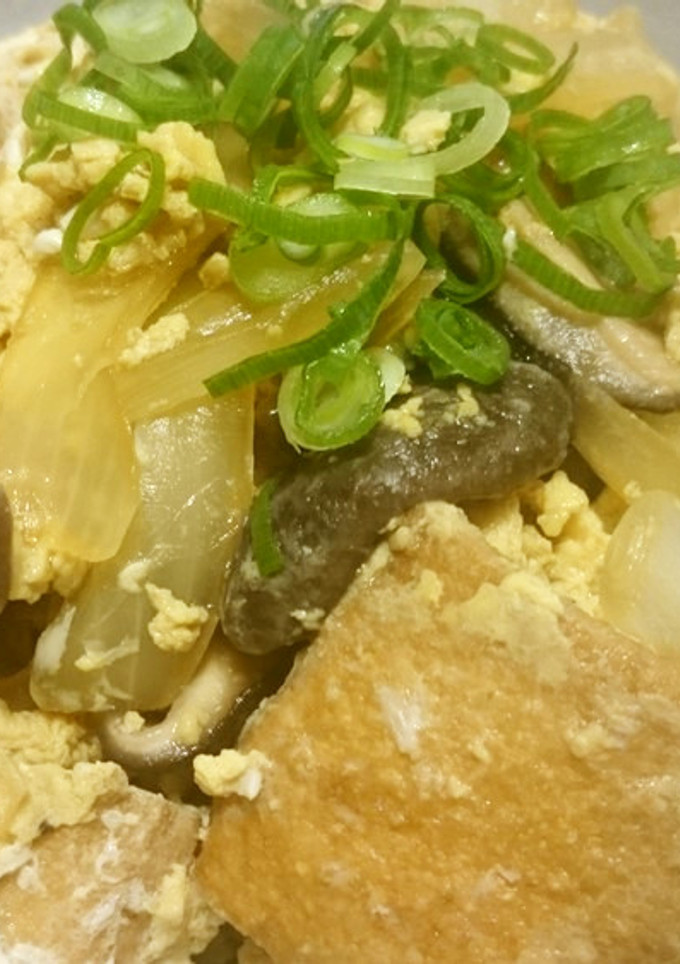 厚揚げと椎茸の卵とじ-レシピのメイン写真