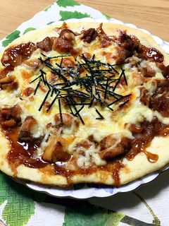 発酵不要!生地から照り焼きチキンマヨピザ-レシピのメイン写真