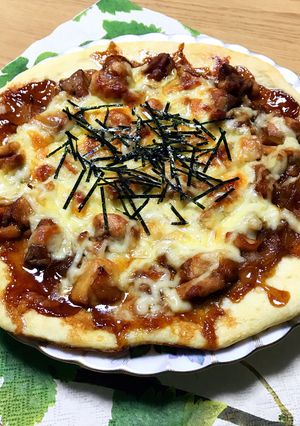 発酵不要！生地から照り焼きチキンマヨピザ-レシピのメイン写真