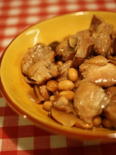 ++鶏と大豆の中華風煮物++-レシピのメイン写真